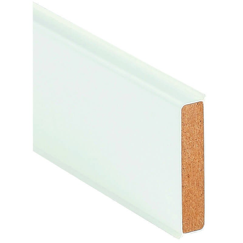 Plinthe souple 100 x 25 mm - blanc, Plinthes en blanc