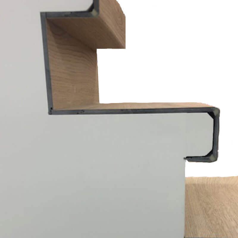 Yesbon Protecteur de Bord d'escalier en Forme de L, Marches d'escalier en  Caoutchouc Garniture de Bord de Nez de Marche en PVC, Protecteur d'escalier